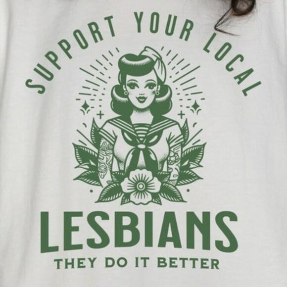 Support Your Local Lesbians, Sapphic Tshirt - Picture 2 of 4